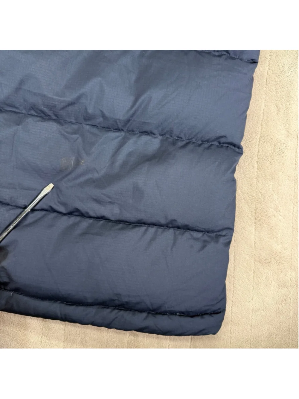 Men's L.L.Bean Mountain Classic Hooded Down Vest XXXL Tall Navy Black